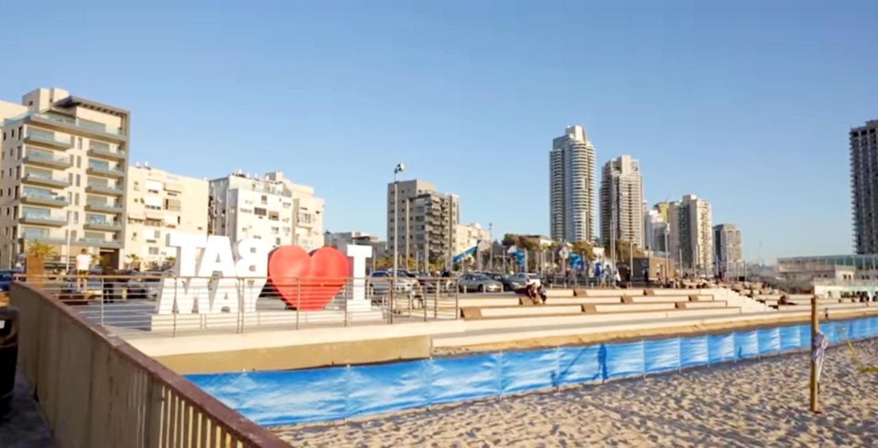 Beachfront Studio Apartment Bat Yam 412 Eksteriør bilde